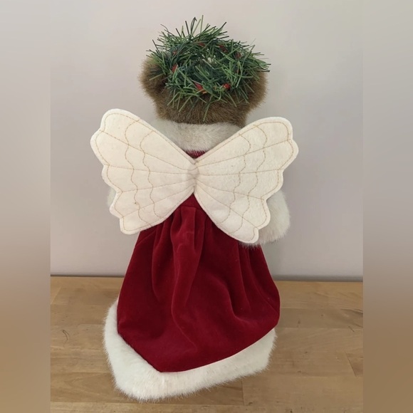 Holly Beary Vintage Retired Boyds Bear Angel Christmas 12” Tree Topper - Picture 4 of 4